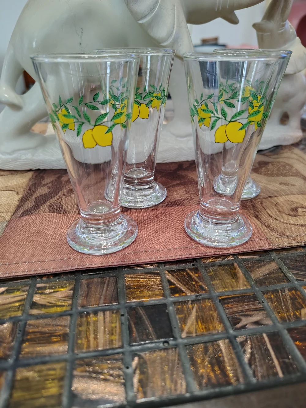 Vintage 2 oz Shot Glass with Lemons 4